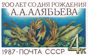 Birth bicentenary of Alyabiev