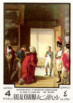 Napoleon receives the ambassador of Persia