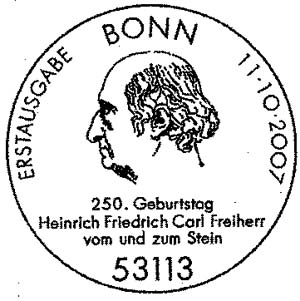 Bonn. Baron von Stein