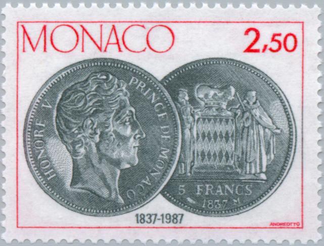 Honore V Silver Coin