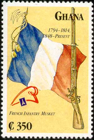 Tricolour, 1794, and musket