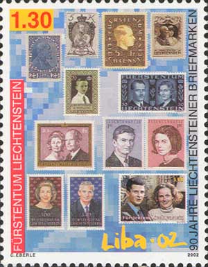 Stamp with Prince Johann I