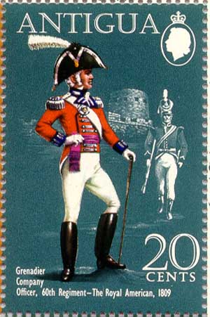 Grenadier Company Officer, 60th Regiment, 1809