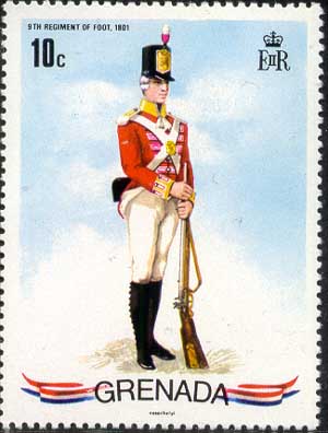 9th Regiments of Foot, 1801
