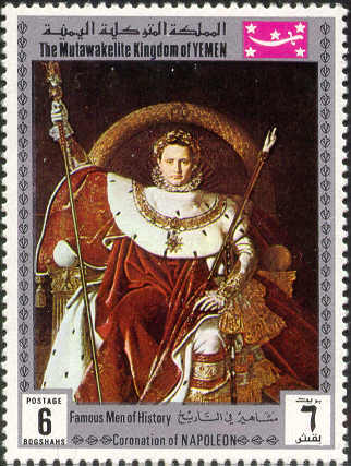 Napoleon on throne