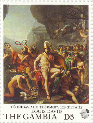 Leonidas at Thermopylae (detail)