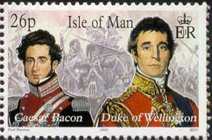 Ensign Caesar Bakon and Duke of Wellington, Battle of Waterloo