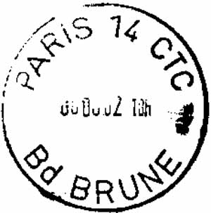 Paris, post office on bd Brune