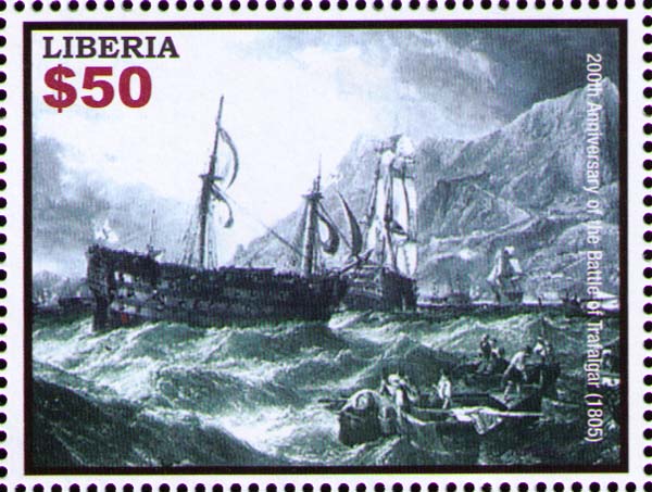 HMS «Victory» into Gibraltar