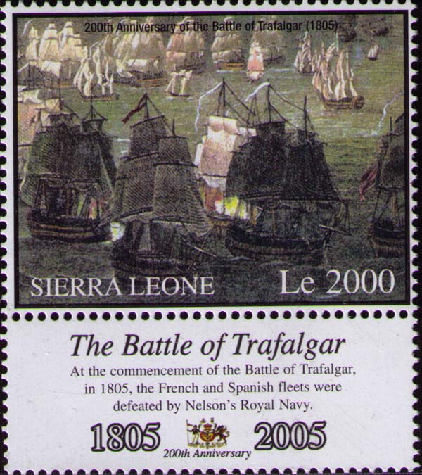 At the commencement of the Battle of Trafalgar