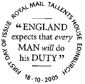 Edinburgh. «ENGLAND expects that every MAN will do his DUTY»