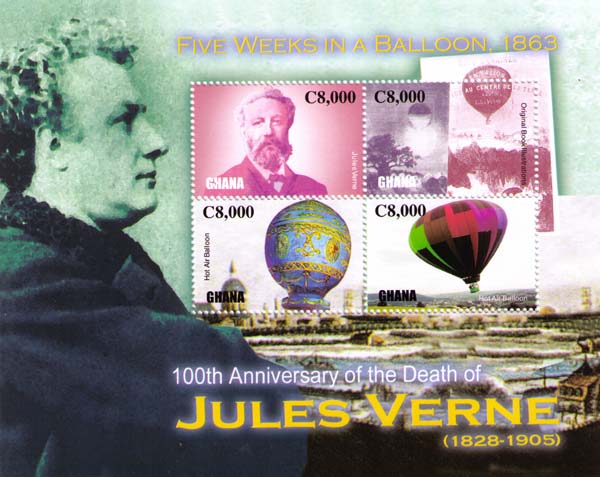 Jules Verne and hot-air balloons