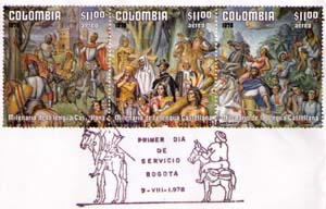 Bogota. Don Quixote and Sancho