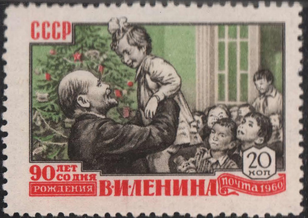 Lenin holding child