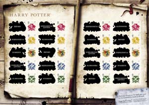 Crests of Hogwarts School and its Four Houses