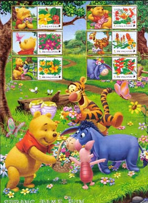 Winnie the Pooh at spring