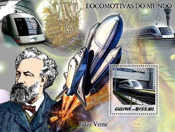 Jules Verne, trains