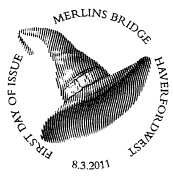 Official Merlin's Bridge, Haverfordwest. Magic Hat