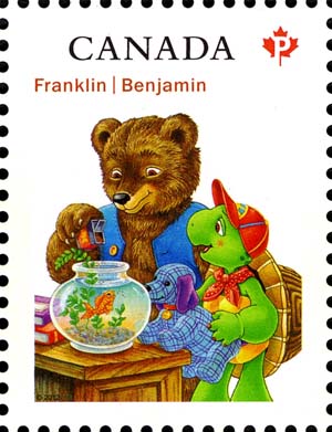 Franklin, Bear and goldfish in bowl