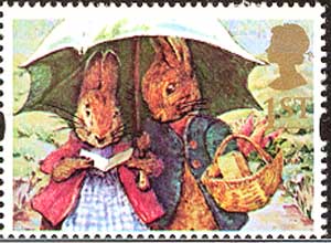 Peter Rabbit and Mrs. Rabbit