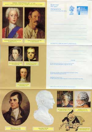 Portraits of Walter Scott and Robert Louis Stevenson