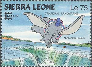 Dumbo over Niagara Falls