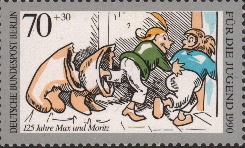 Max and Moritz running off
