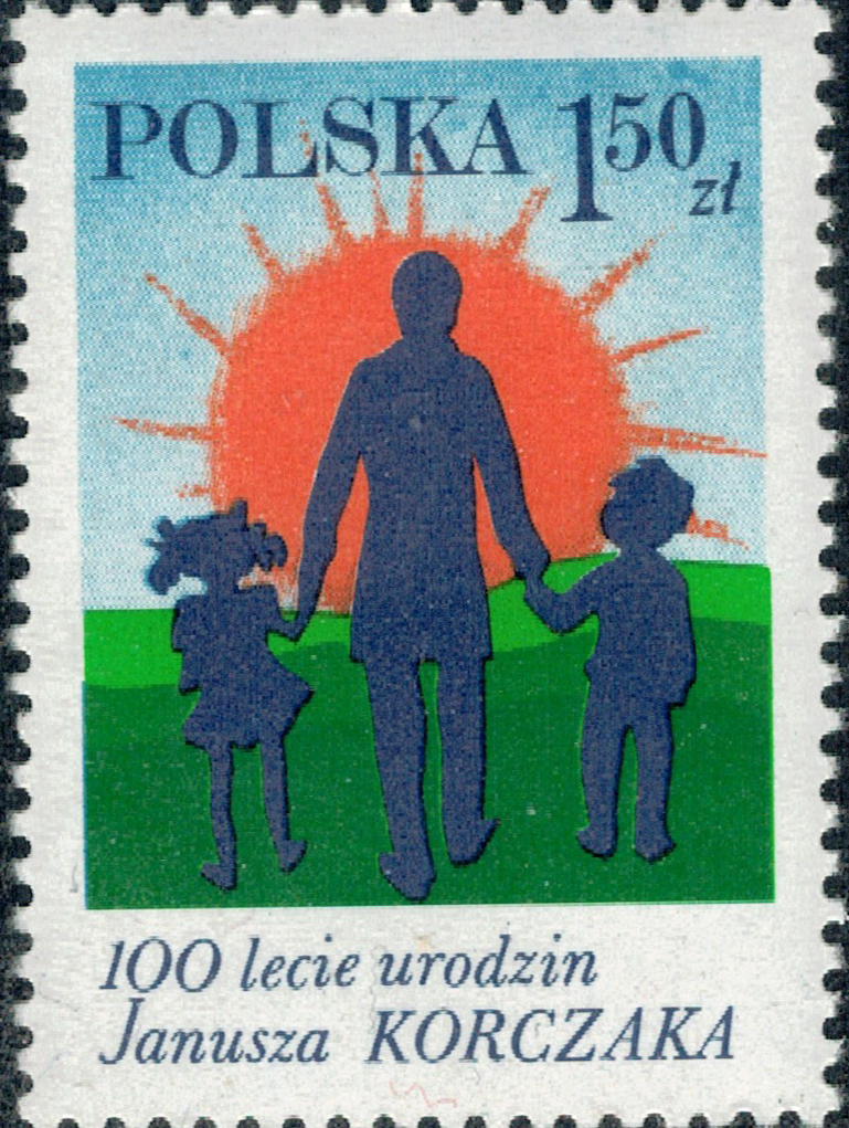 Janush Korczak with children