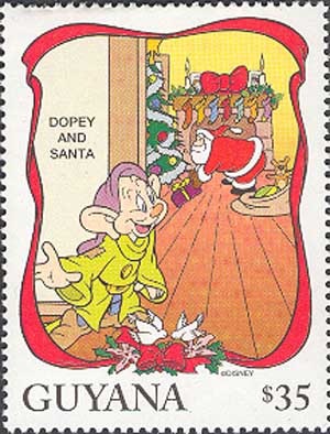 Dopey and Santa Claus