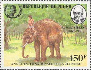 Mowgli on elephant