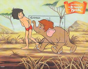 Mowgli and the baby elephant
