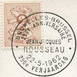 Brussels. Jean-Jacques Rousseau