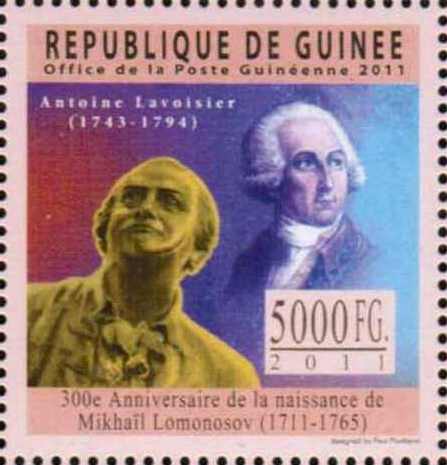 Antoine de Lavoisier, Mikhail Lomonosov
