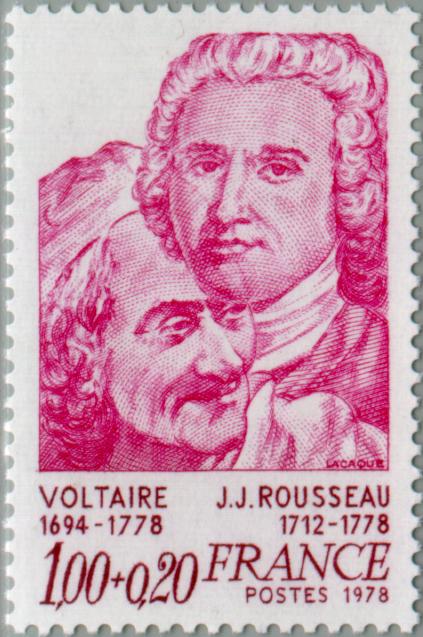 Voltaire and Rousseau