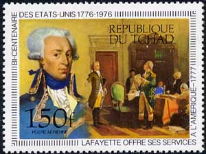 Lafayette offering his services to America