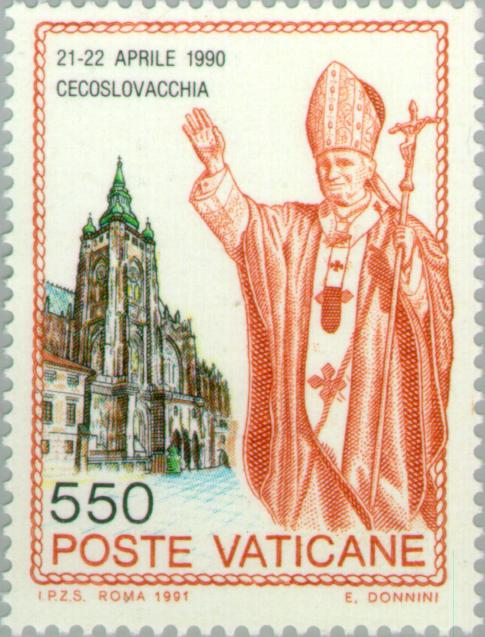 John Paul II and St. Vitus's Cathedral