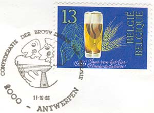 Antwerpen. Confederation of breweries of Belgian