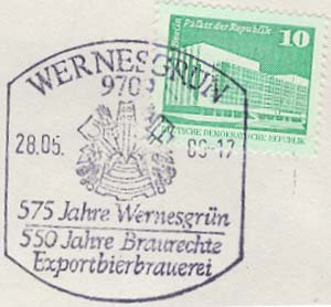 Wernesgrun. 550th Anniv of Brewery