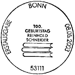 Bonn. Reinold Schneider