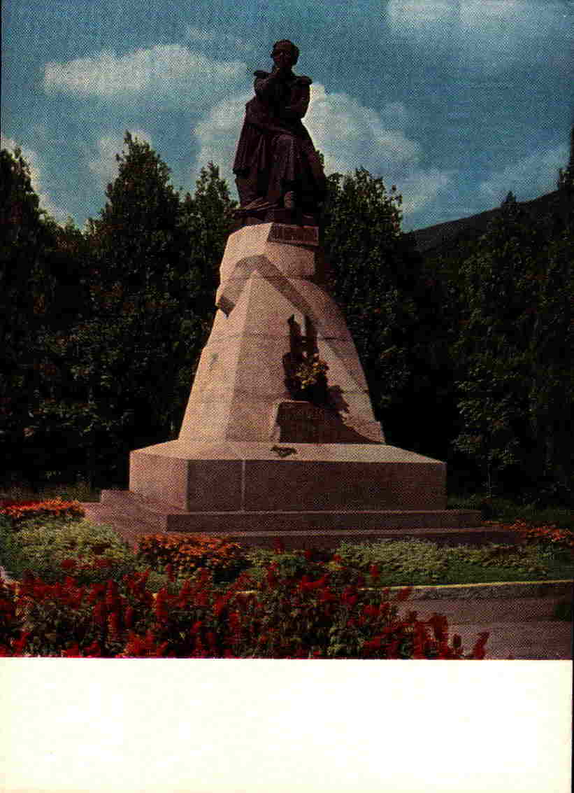 Lermontov monument in Pyatigorsk