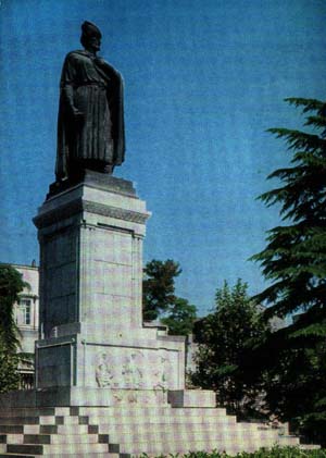 Rustaveli monument in Tbilisi