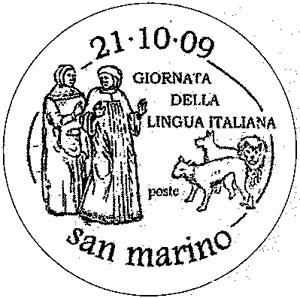San-Marino. Dante and Virgil