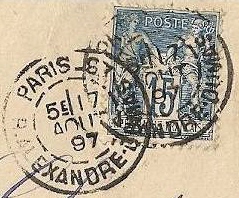 Paris, post office on rue Alexandre Dumas