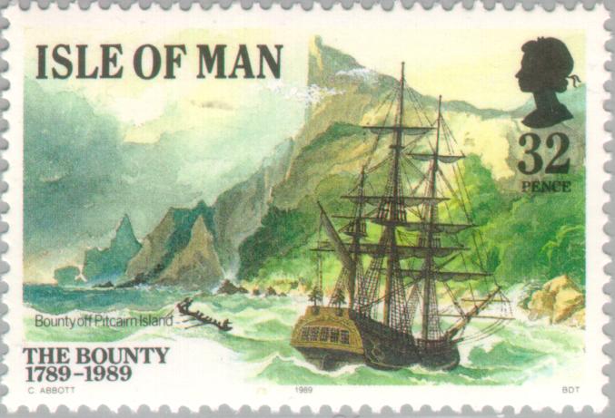 «Bounty» anchored off Pitcairn