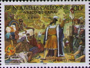 Vasco da Gama meeting Indian king