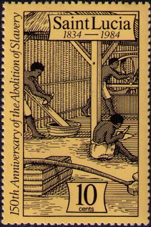 Slaves preparing Manioc