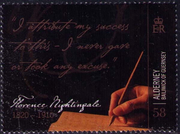 Hand writing and words of Nightingale